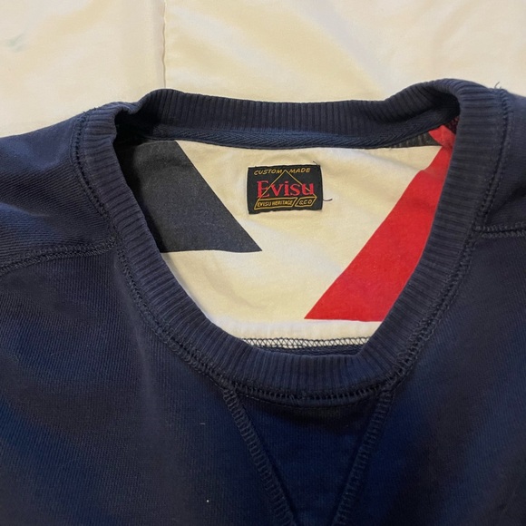 Evisu navy crewneck - Picture 2 of 6